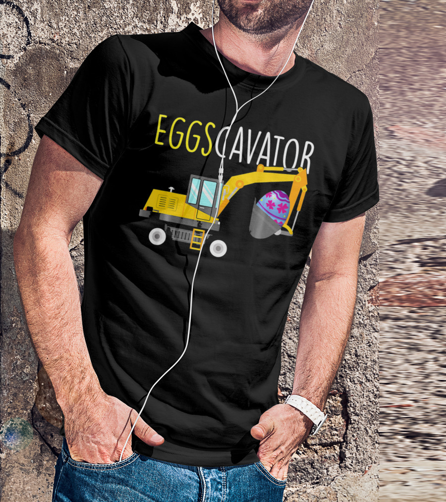 EGGSCAVATOR Funny Dinosaurs T Rex Hates Egg Hunts T-Shirt