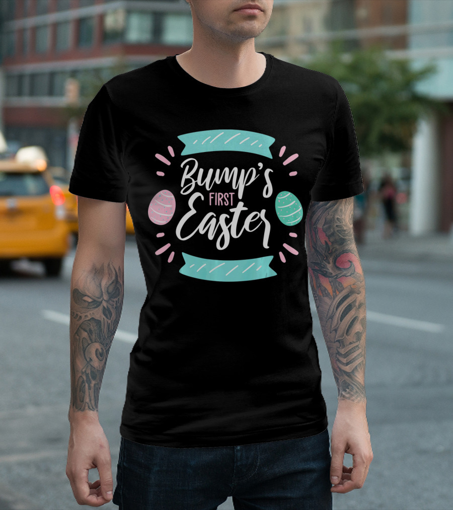 Bump's First Easter New Baby Mother Pastel Egg T-Shirt