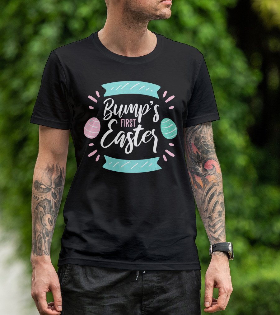Bump's First Easter New Baby Mother Pastel Egg T-Shirt