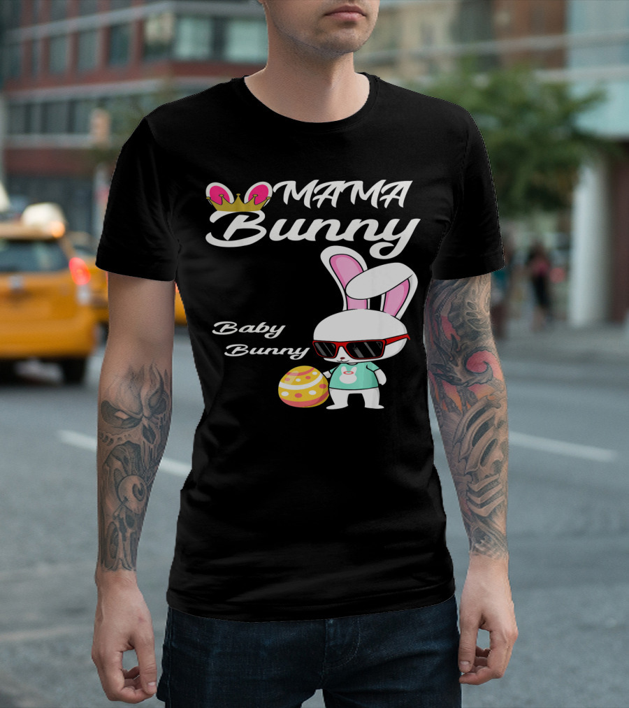 Mama Bunny Baby Bunny Easter Rabbit T-Shirt