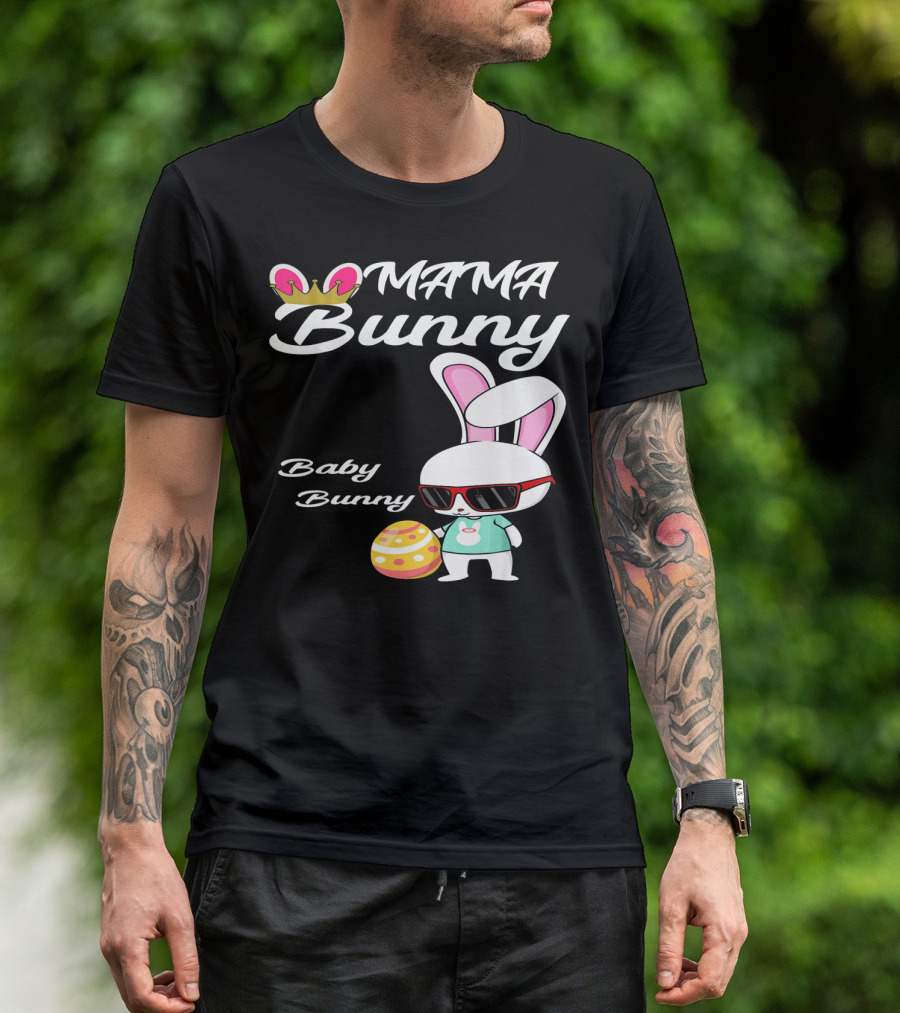 Mama Bunny Baby Bunny Easter Rabbit T-Shirt