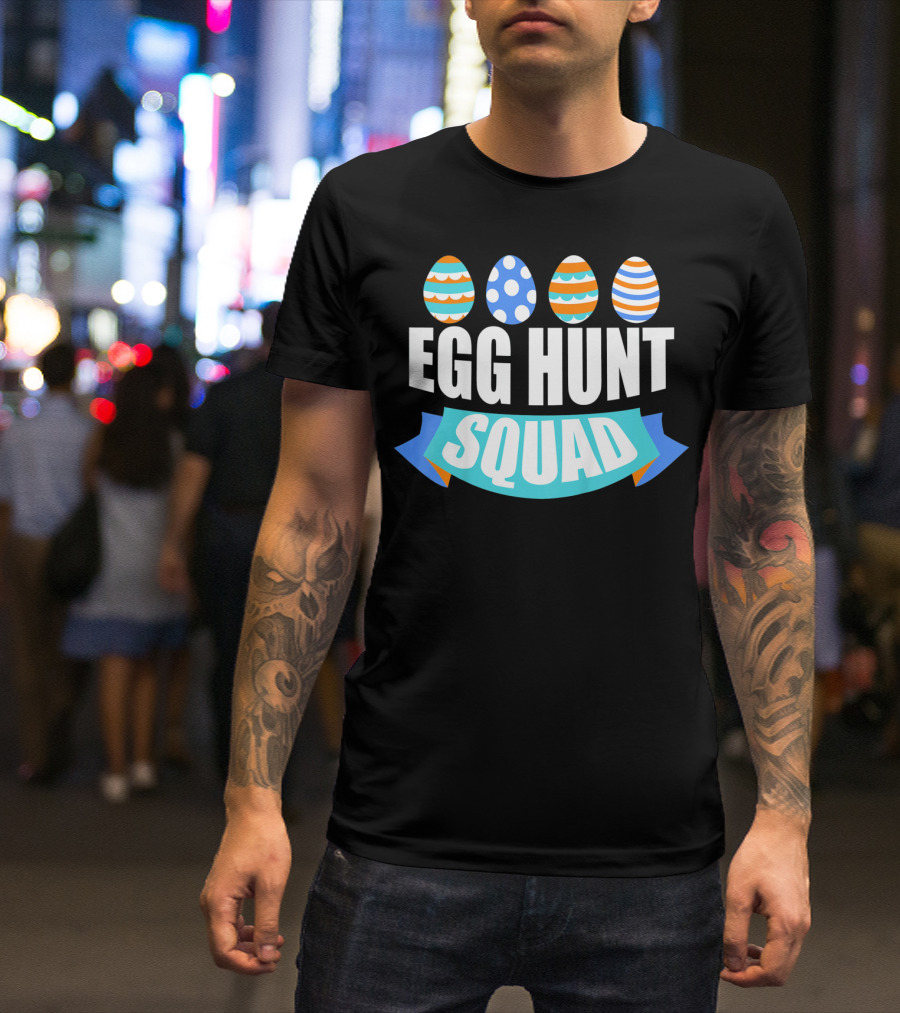 Kids Easter Egg Hunt Squad Boy Egg Hunt T-Shirt