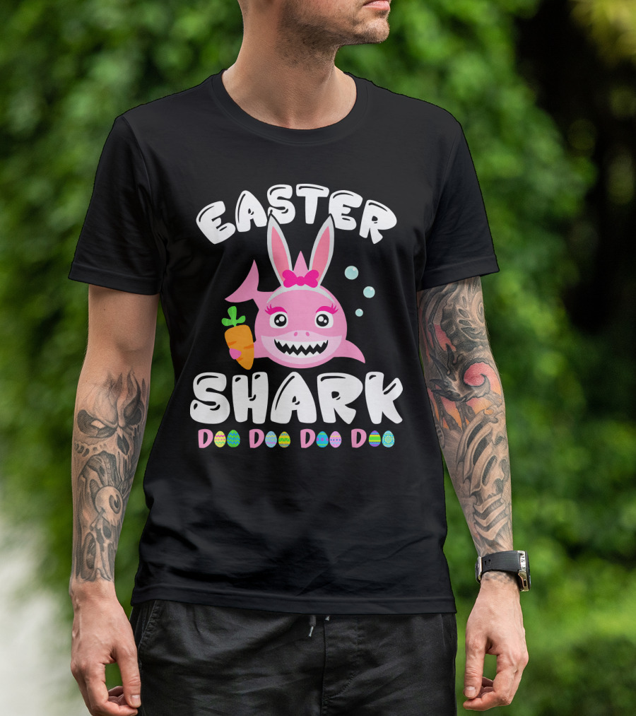 Easter Shark Bunny Doo Doo Doo Doo T-Shirt