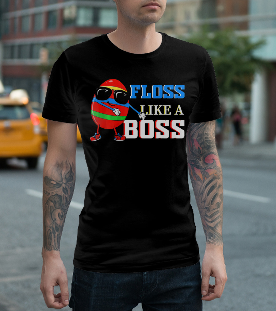 Floss Like A Boss Easter Cool Egg Dance T-Shirt