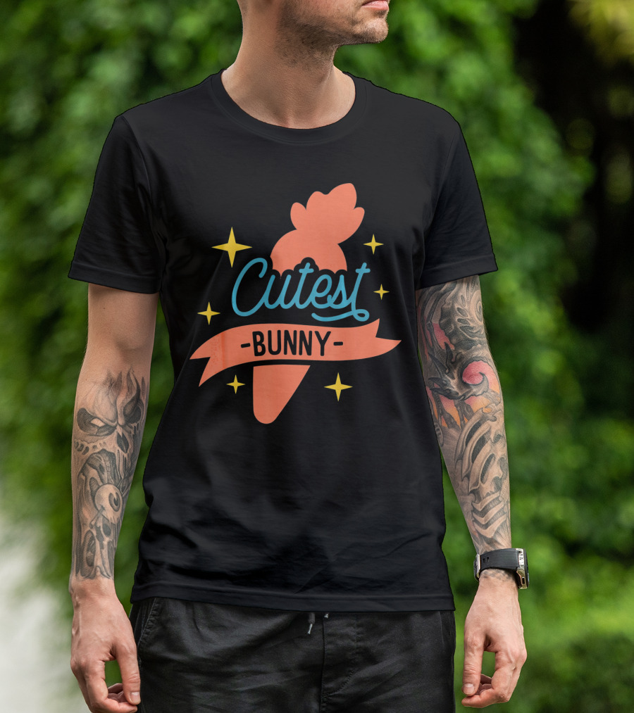 Cutest Bunny Carrot Starry Easter Egg T-Shirt