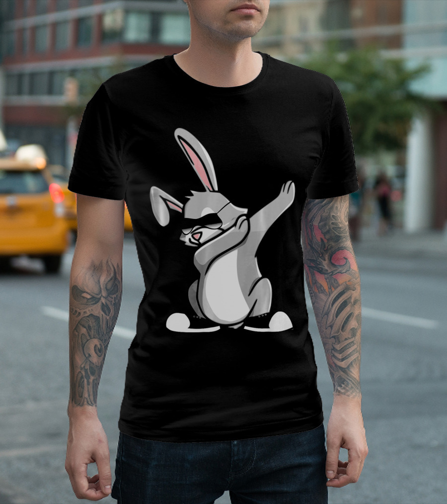 Easter Dab Bunny Women's Sunglasses Cute Rabbit Dancing T-Shirt