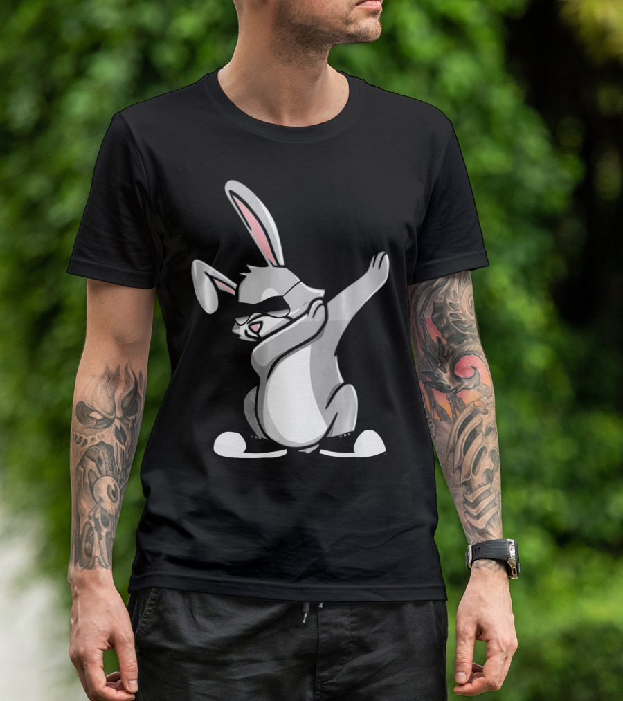 Easter Dab Bunny Women's Sunglasses Cute Rabbit Dancing T-Shirt