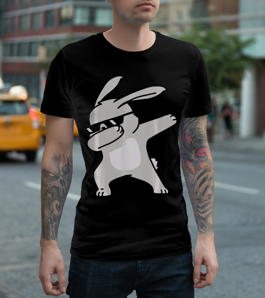 Happy Easter Day Cool Dabbing Rabbit T-Shirt