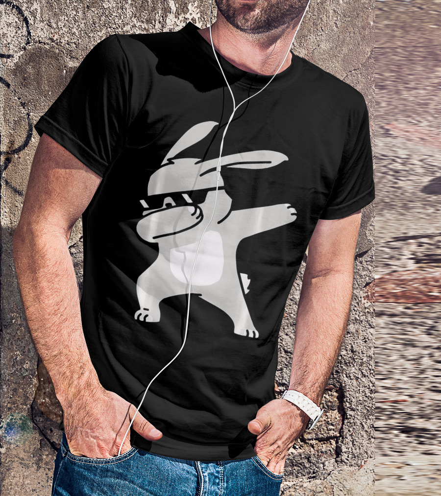 Happy Easter Day Cool Dabbing Rabbit T-Shirt
