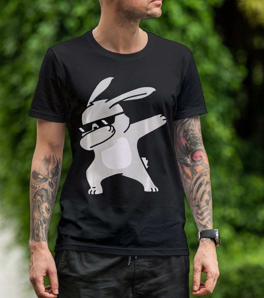 Happy Easter Day Cool Dabbing Rabbit T-Shirt
