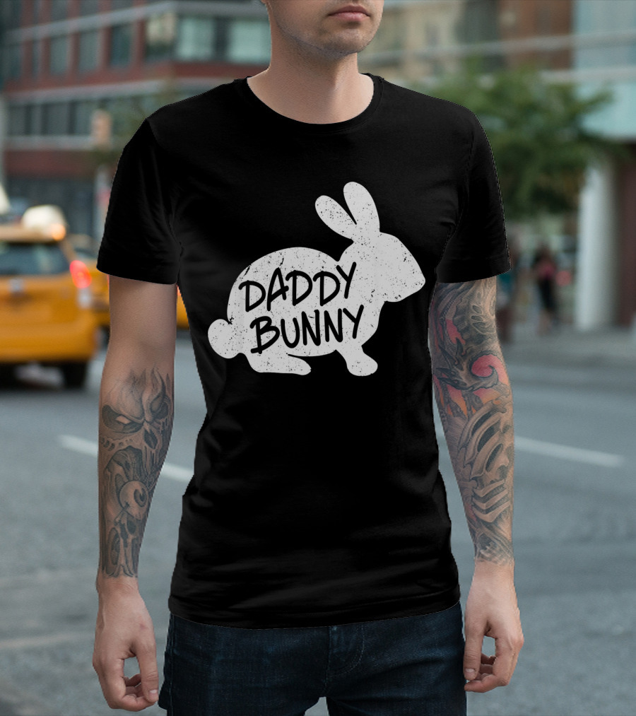 Family Matching Easter Daddy Bunny Matching T-Shirt