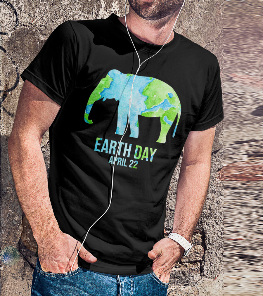 Earth Day April 22 Elephant School Event T-Shirt