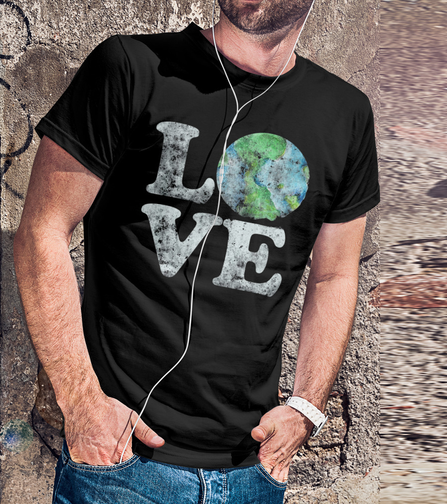 VINTAGE LOVE Your Mother Earth Planet Circle T-Shirt
