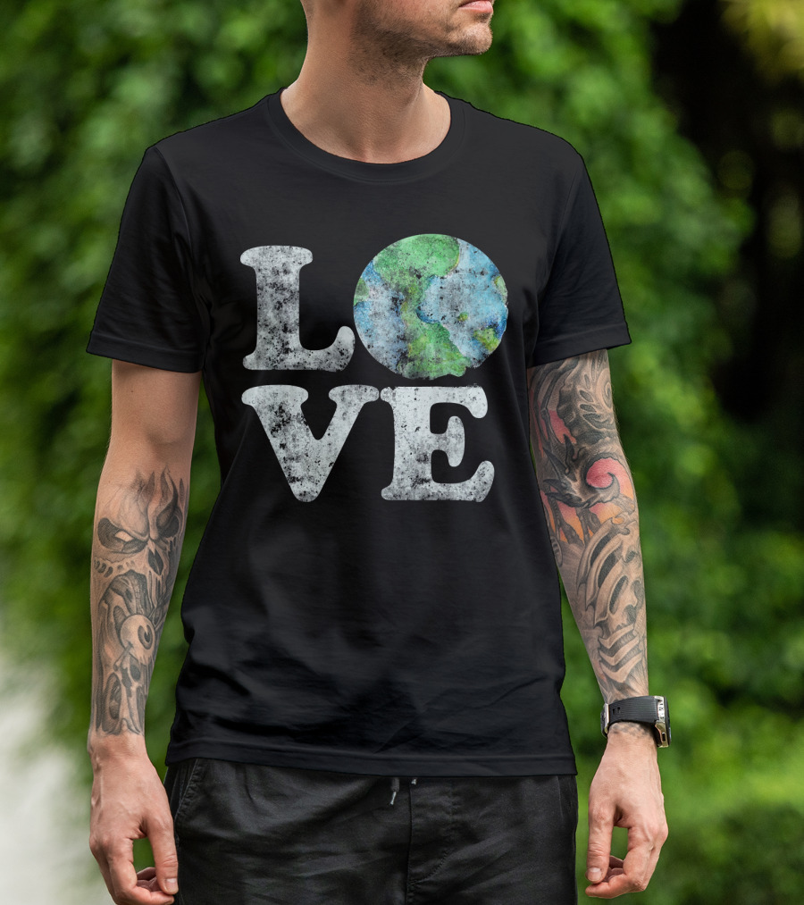 VINTAGE LOVE Your Mother Earth Planet Circle T-Shirt