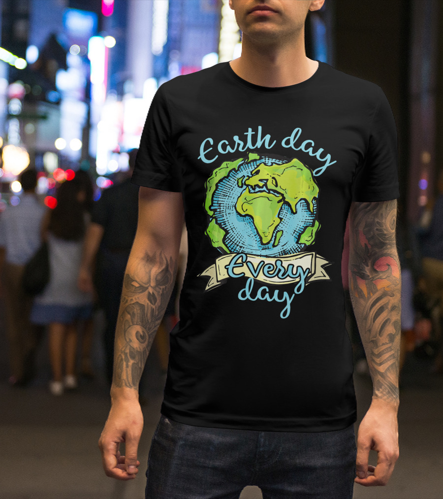 Earth Day Every Day Planet Embrace T-Shirt