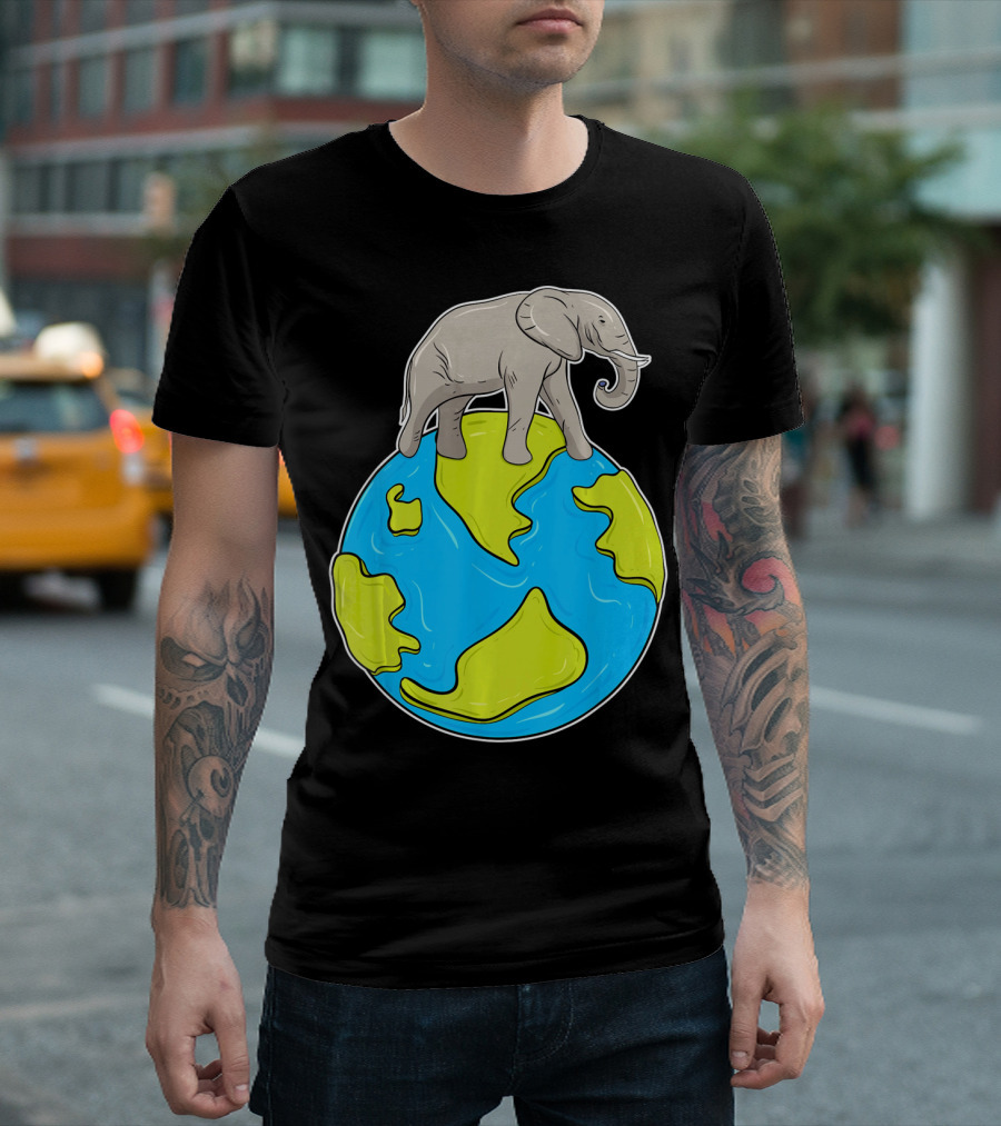 Celebrate Every Day Earth Elephant T-Shirt