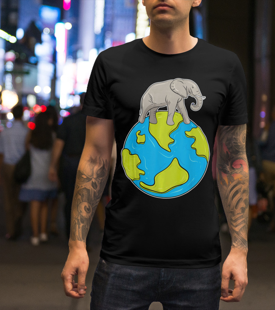 Celebrate Every Day Earth Elephant T-Shirt