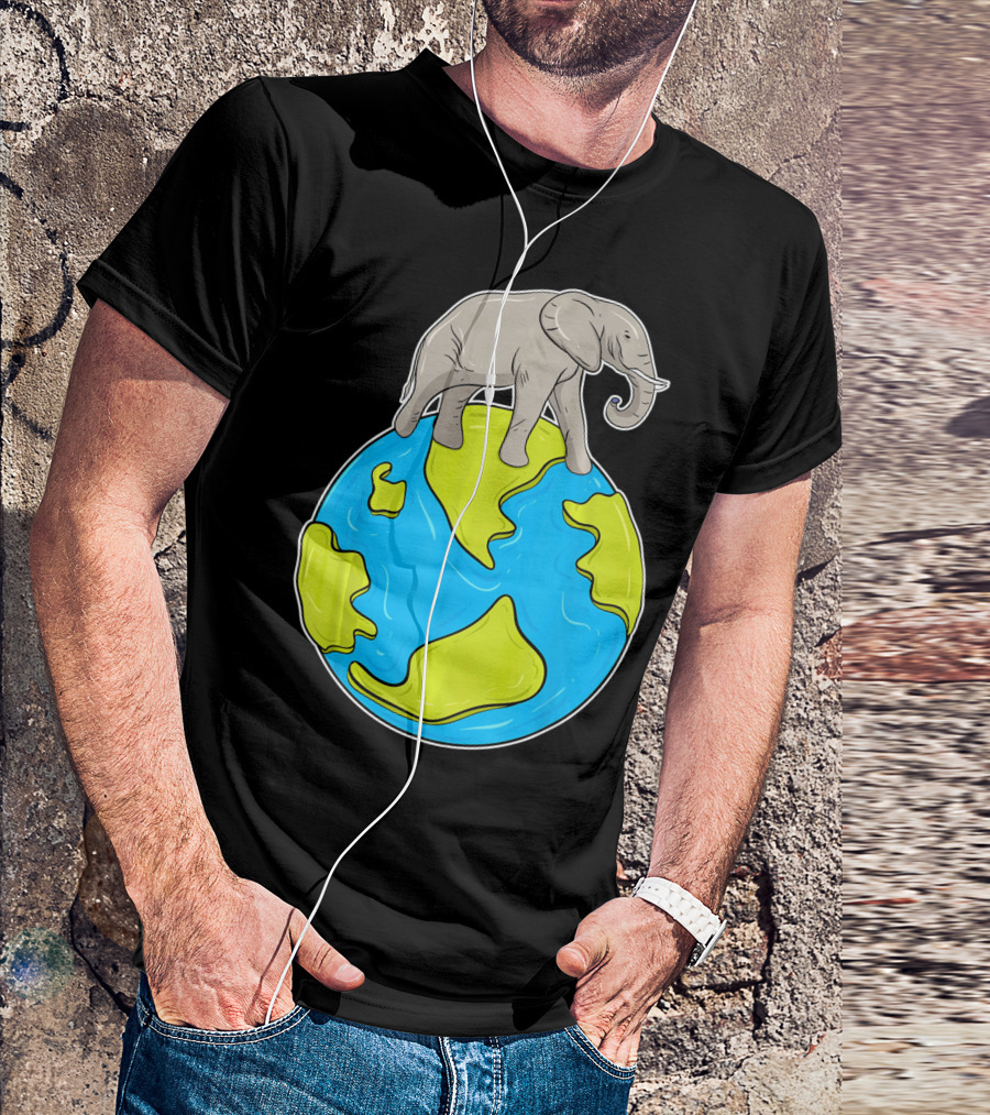Celebrate Every Day Earth Elephant T-Shirt