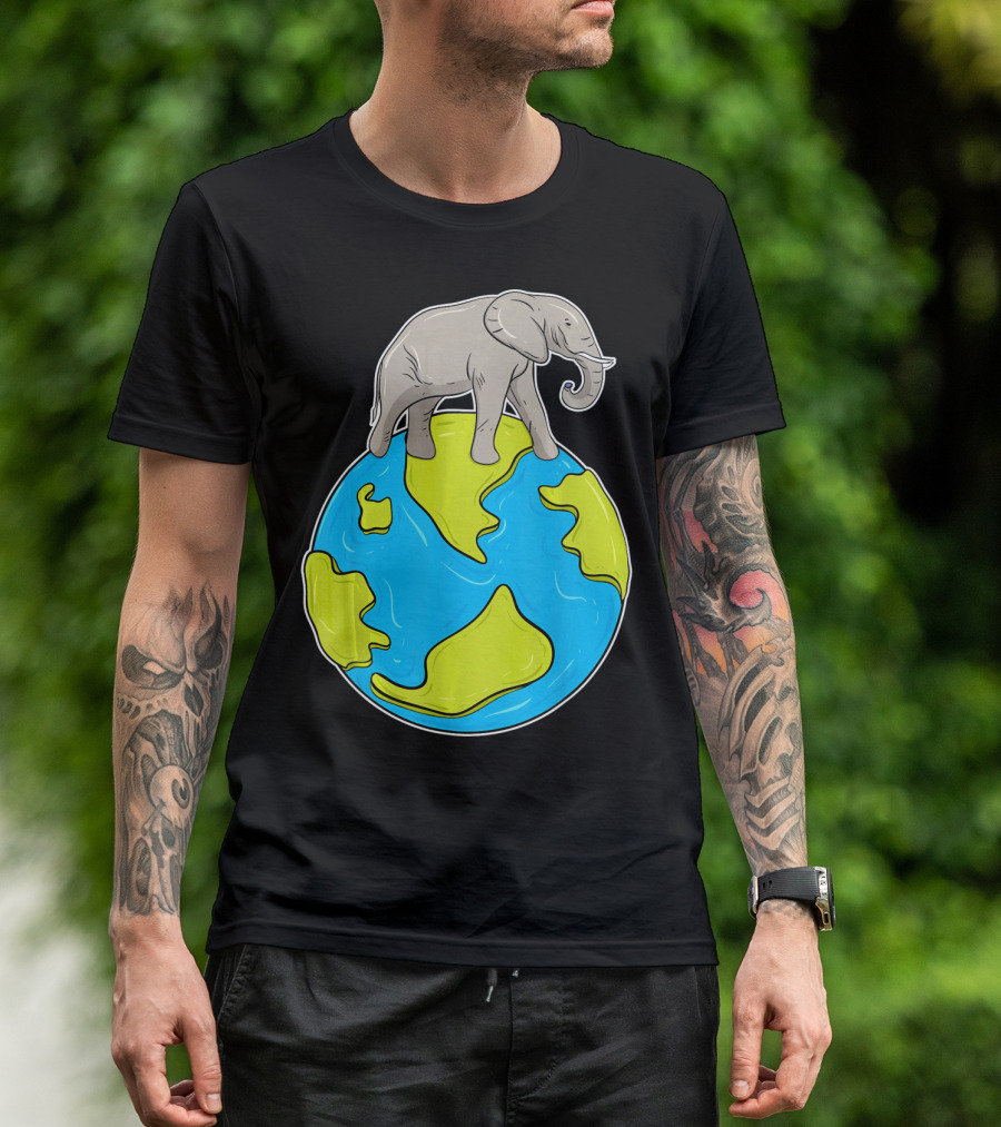 Celebrate Every Day Earth Elephant T-Shirt