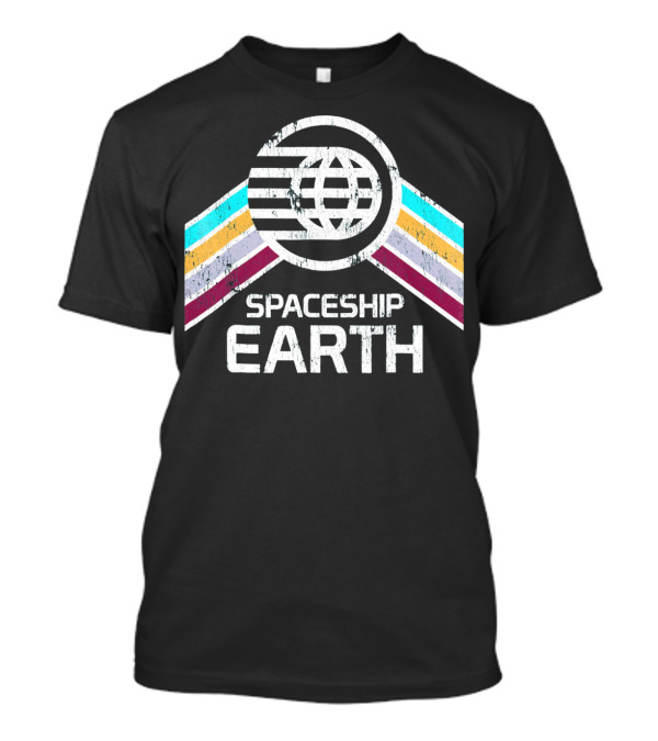 Spaceship Earth Retro T-Shirt