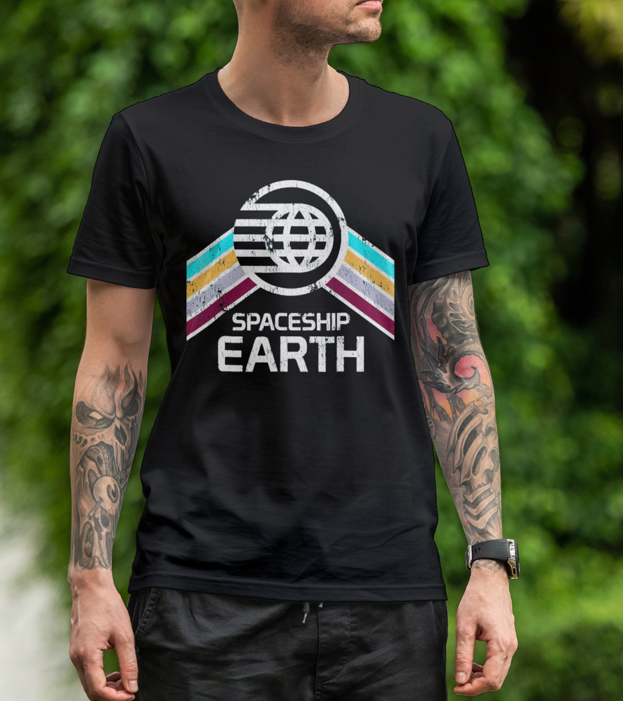 Spaceship Earth Retro T-Shirt