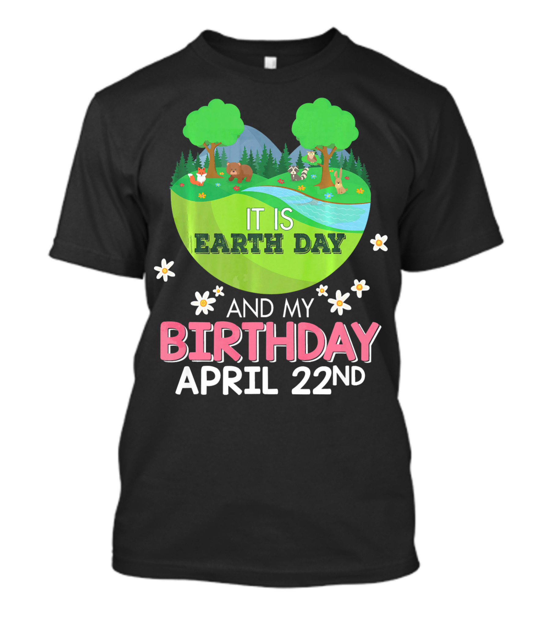It Is Earth Day And My Birthday April 22nd Save Our Planet T-Shirt