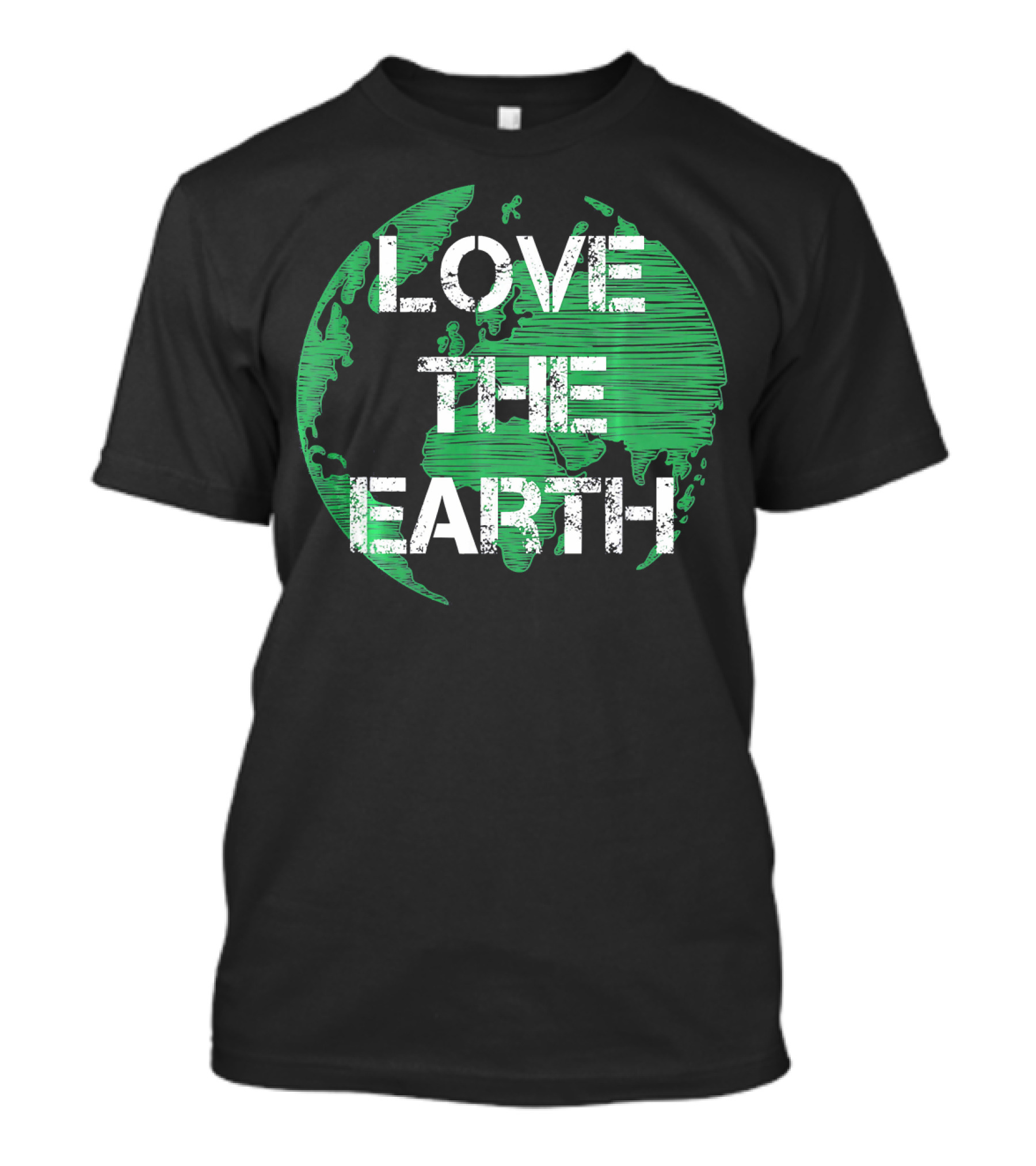 Love The Earth Green World Earth Day T-Shirt
