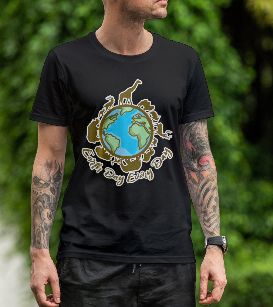 Earth Day Every Day With Animal World T-Shirt