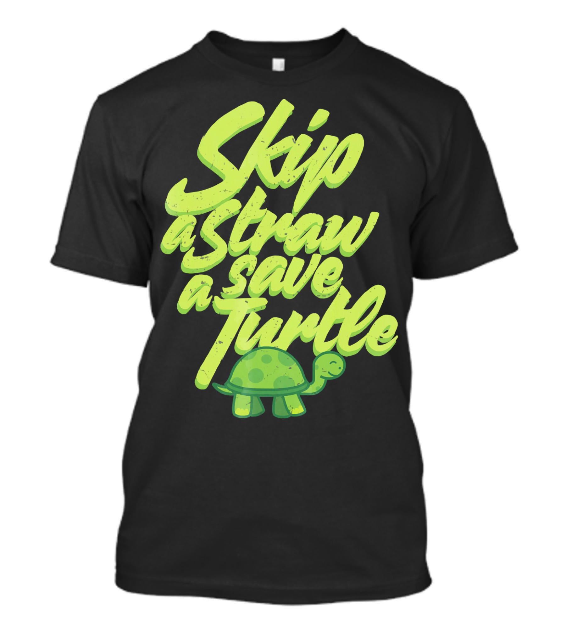 Skip A Straw Save A Turtle Save The Oceans T-Shirt