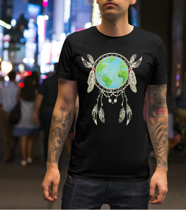 Earth Dreamcatcher Global Celebration Earth Day T-Shirt