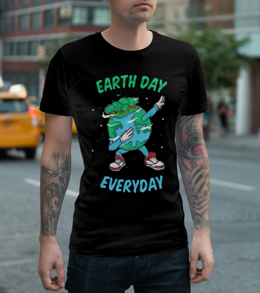 Earth Day Everyday Dabbing World Environ Planet Dance T-Shirt