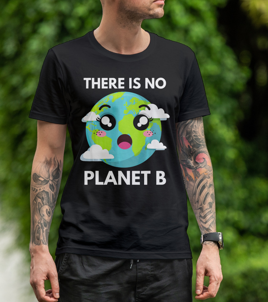 There Is No Planet B Kawaii Fridays For Future Climate Earth T-Shirt