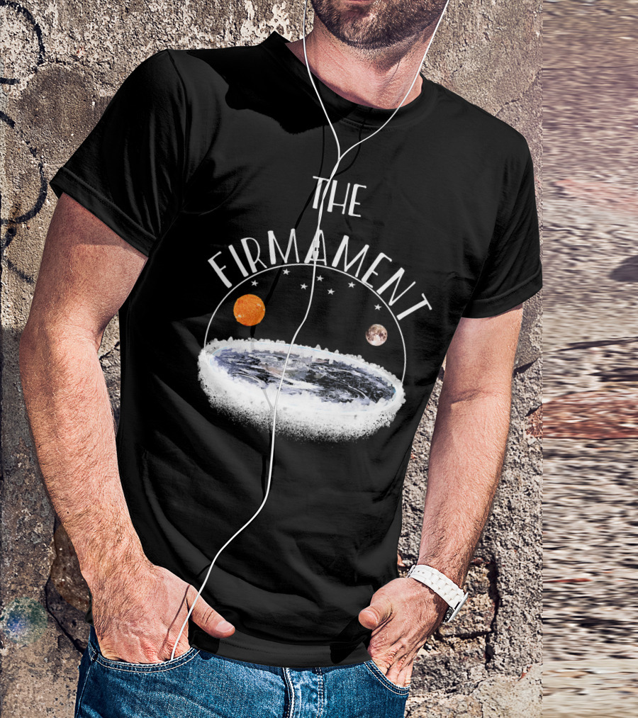The Firmament Dome Flat Earth Society Sun Moon Stars T-Shirt
