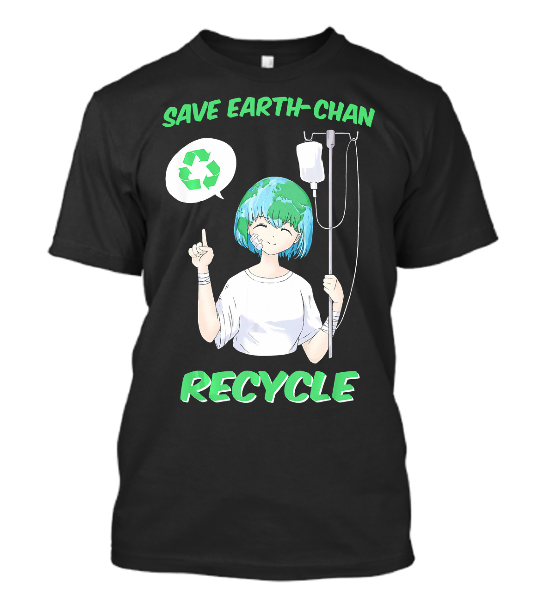 Save Earth-chan Recycle Earth Day T-Shirt