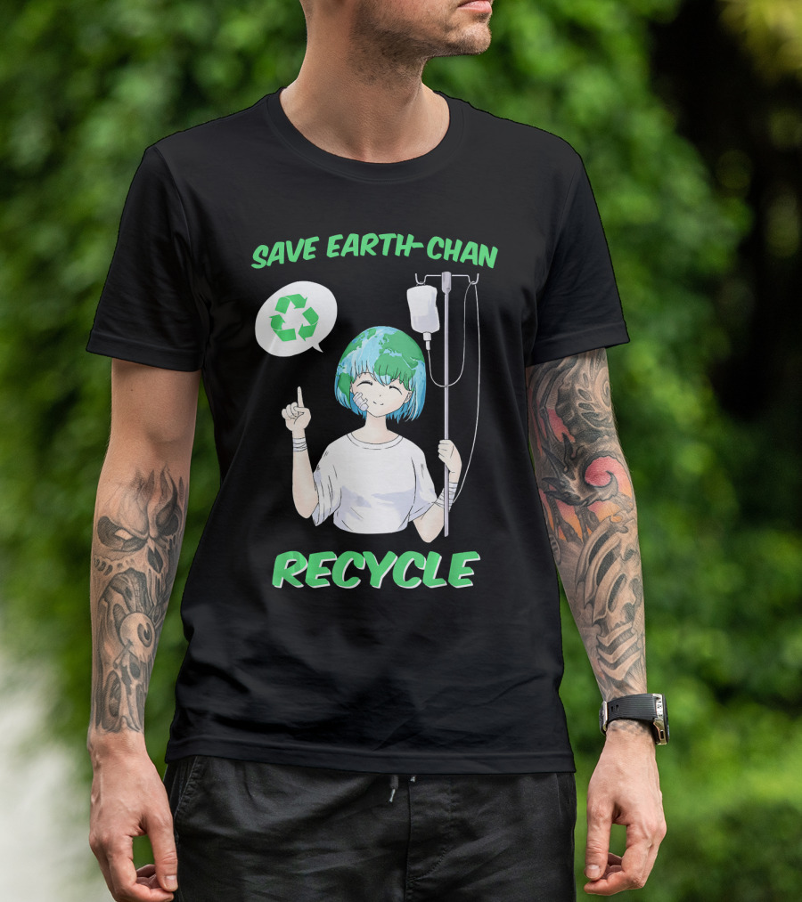 Save Earth-chan Recycle Earth Day T-Shirt