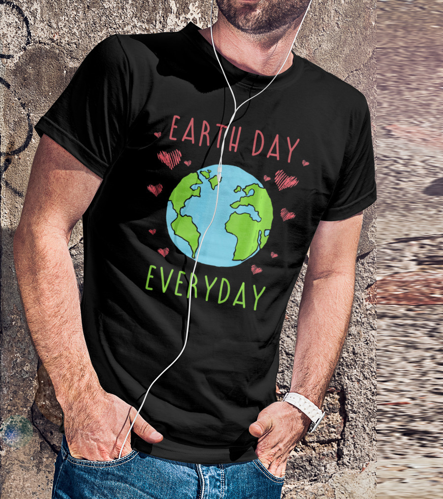 Earth Day Everyday Hearts Recycle T-Shirt