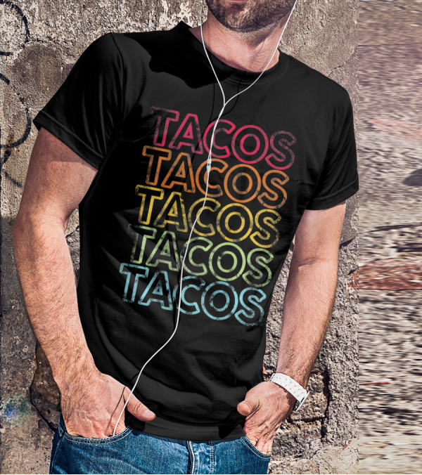 Tacos Vintage Retro Cinco De Mayo T-Shirt