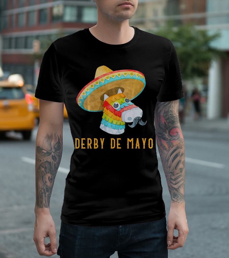Derby De Mayo Kentucky Horse Race Piñata Sombrero T-Shirt