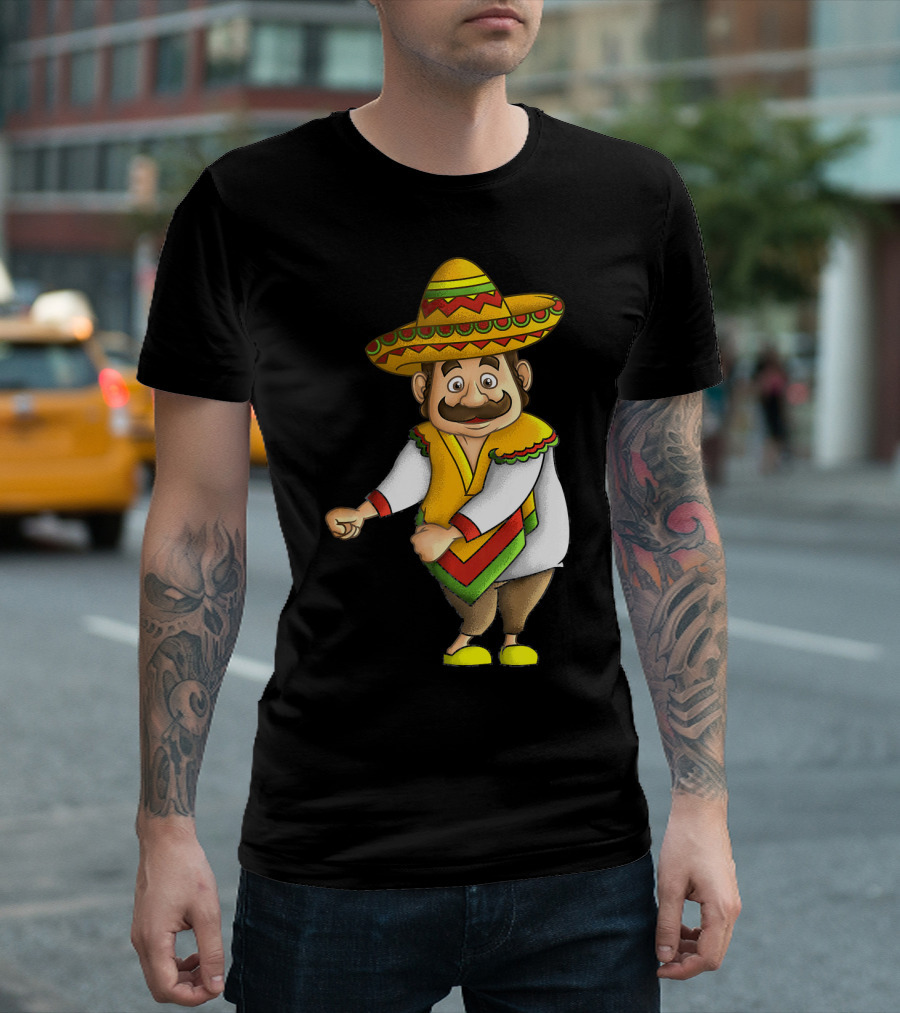 Flossing Mariachi Cute Cinco De Mayo Sombrero Dance Fiesta T-Shirt