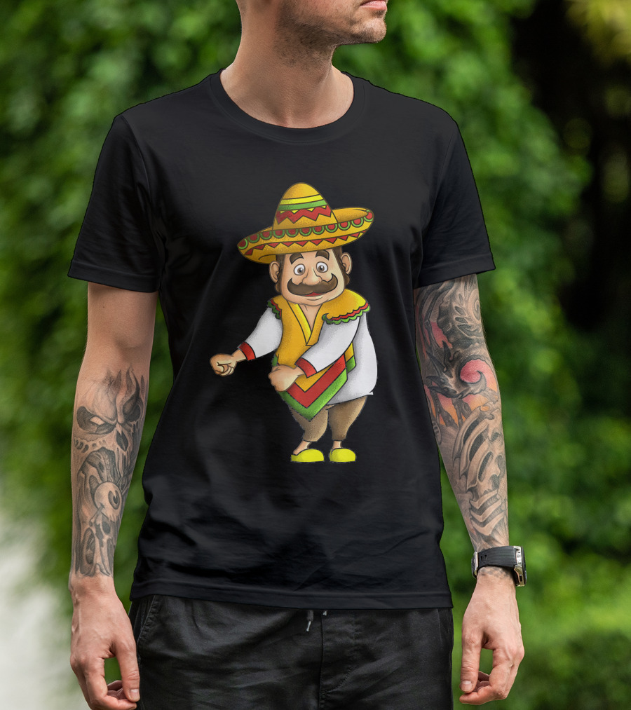 Flossing Mariachi Cute Cinco De Mayo Sombrero Dance Fiesta T-Shirt