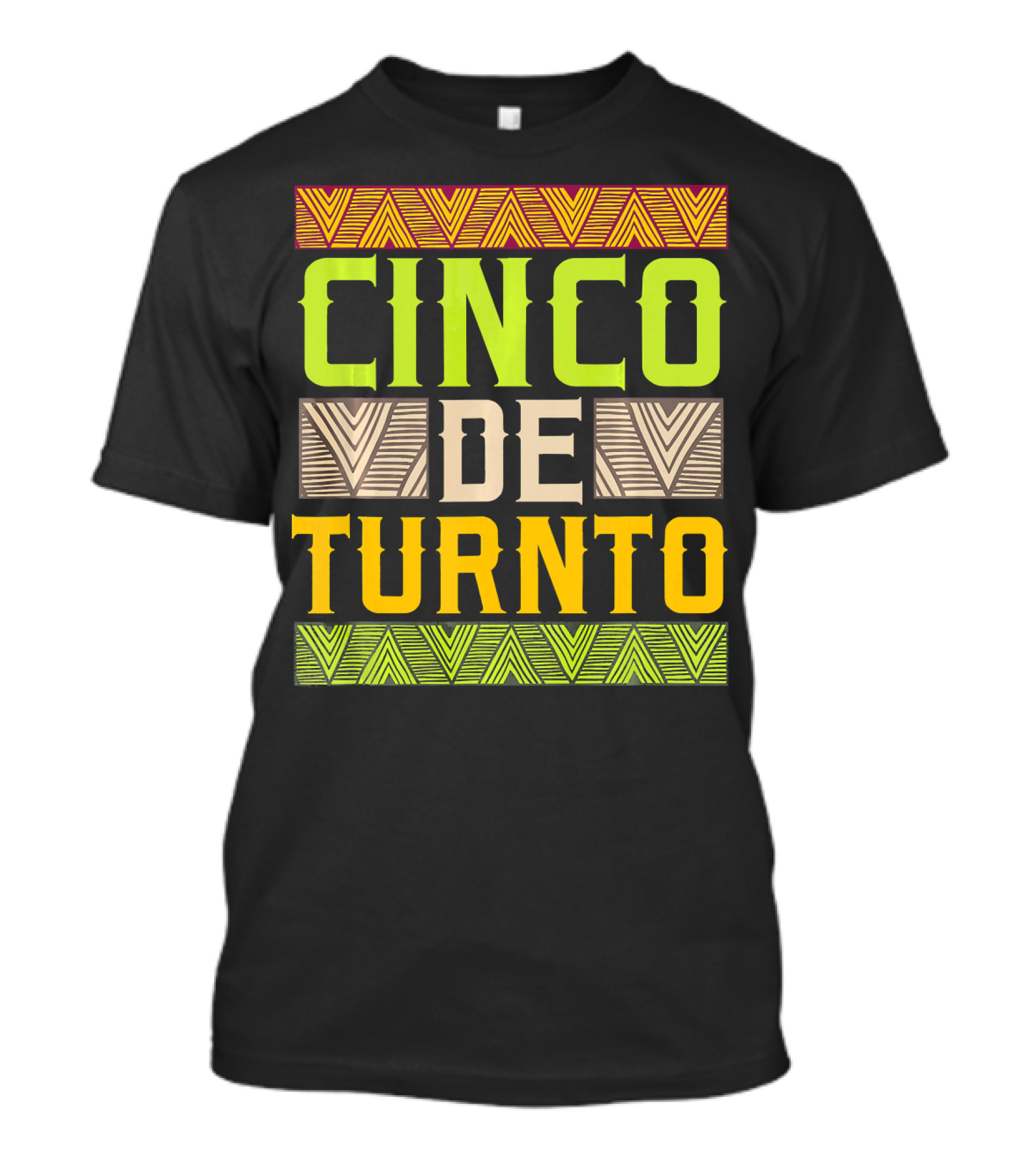 Cinco De Turnto Vibrant Geometric Cinco De Mayo T-Shirt