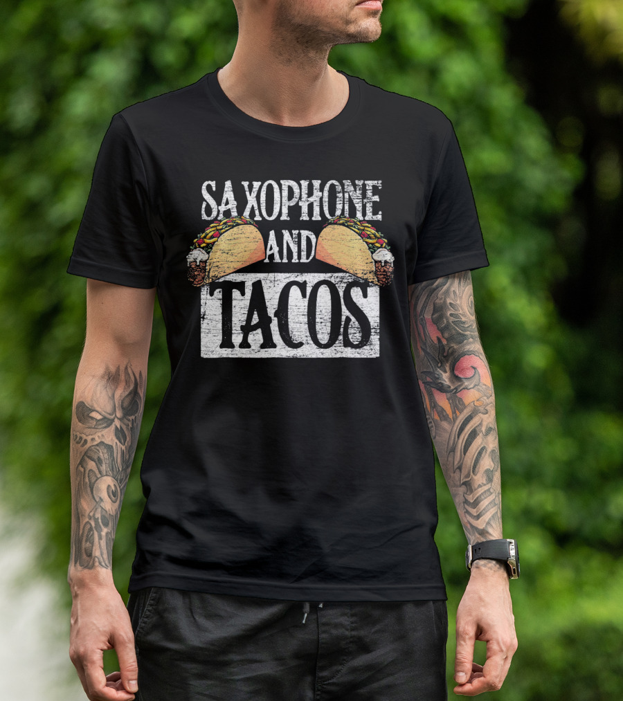 Saxophone And Tacos Cinco De Mayo T-Shirt