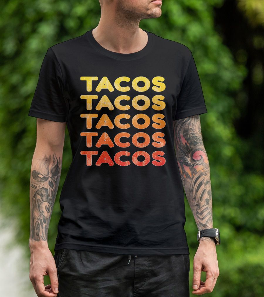 Tacos Retro Vintage Cinco De May T-Shirt