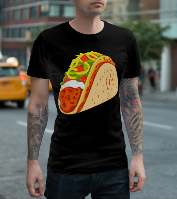 Yummy Taco Funny Mexican Food Lover Cinco T-Shirt