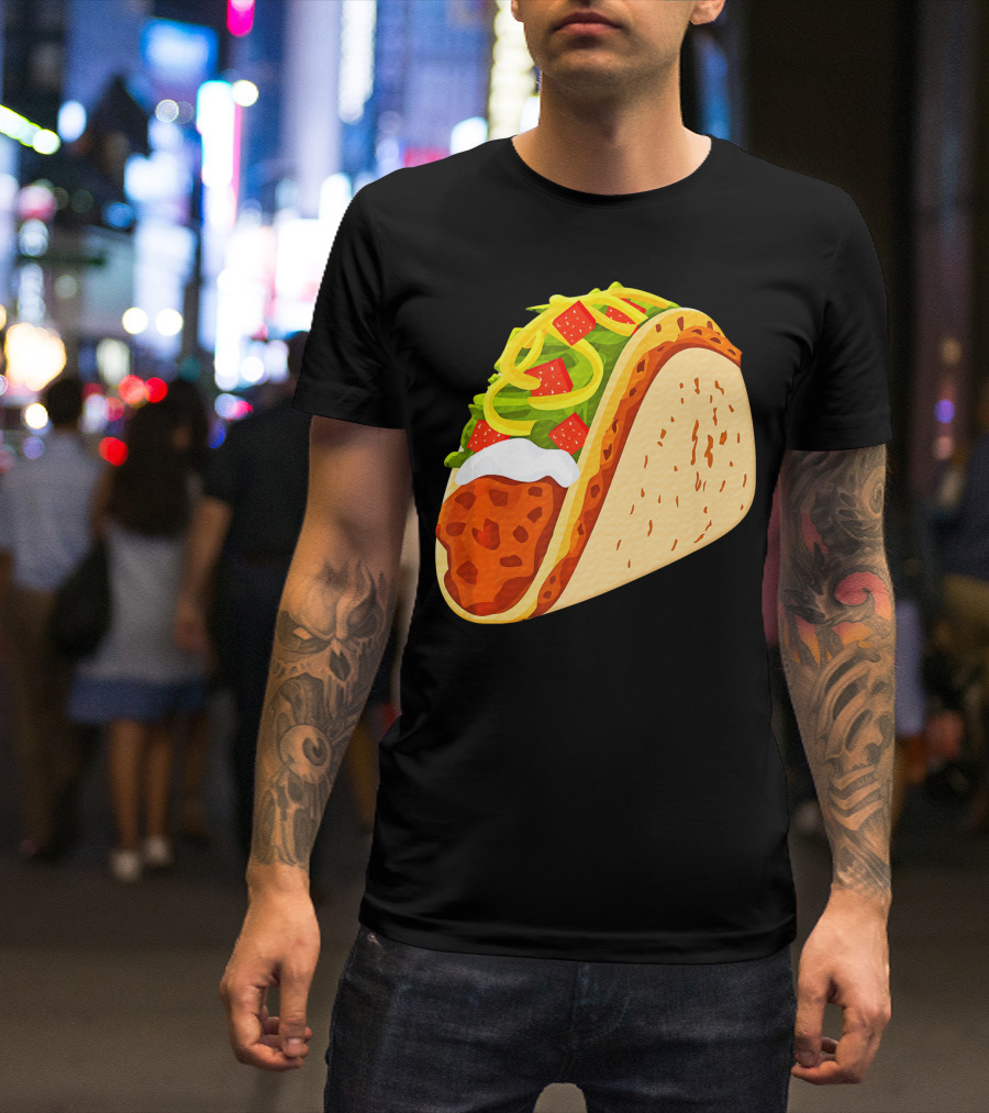 Yummy Taco Funny Mexican Food Lover Cinco T-Shirt