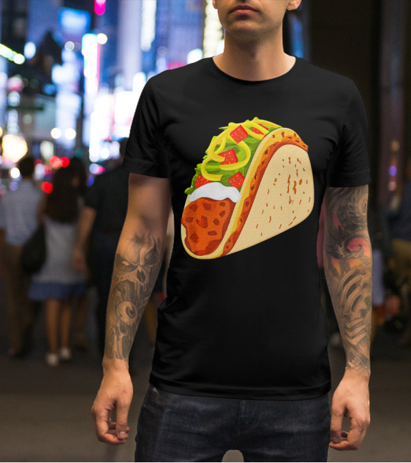 Yummy Taco Funny Mexican Food Lover Cinco T-Shirt