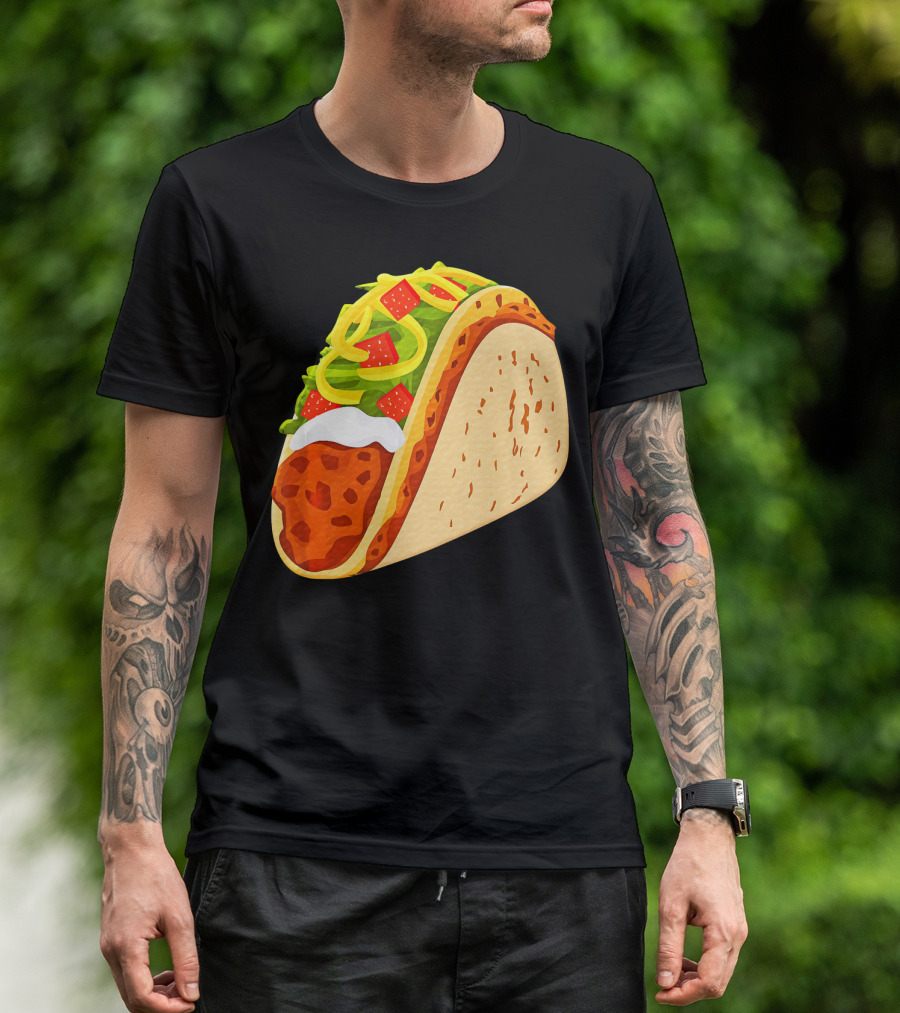 Yummy Taco Funny Mexican Food Lover Cinco T-Shirt