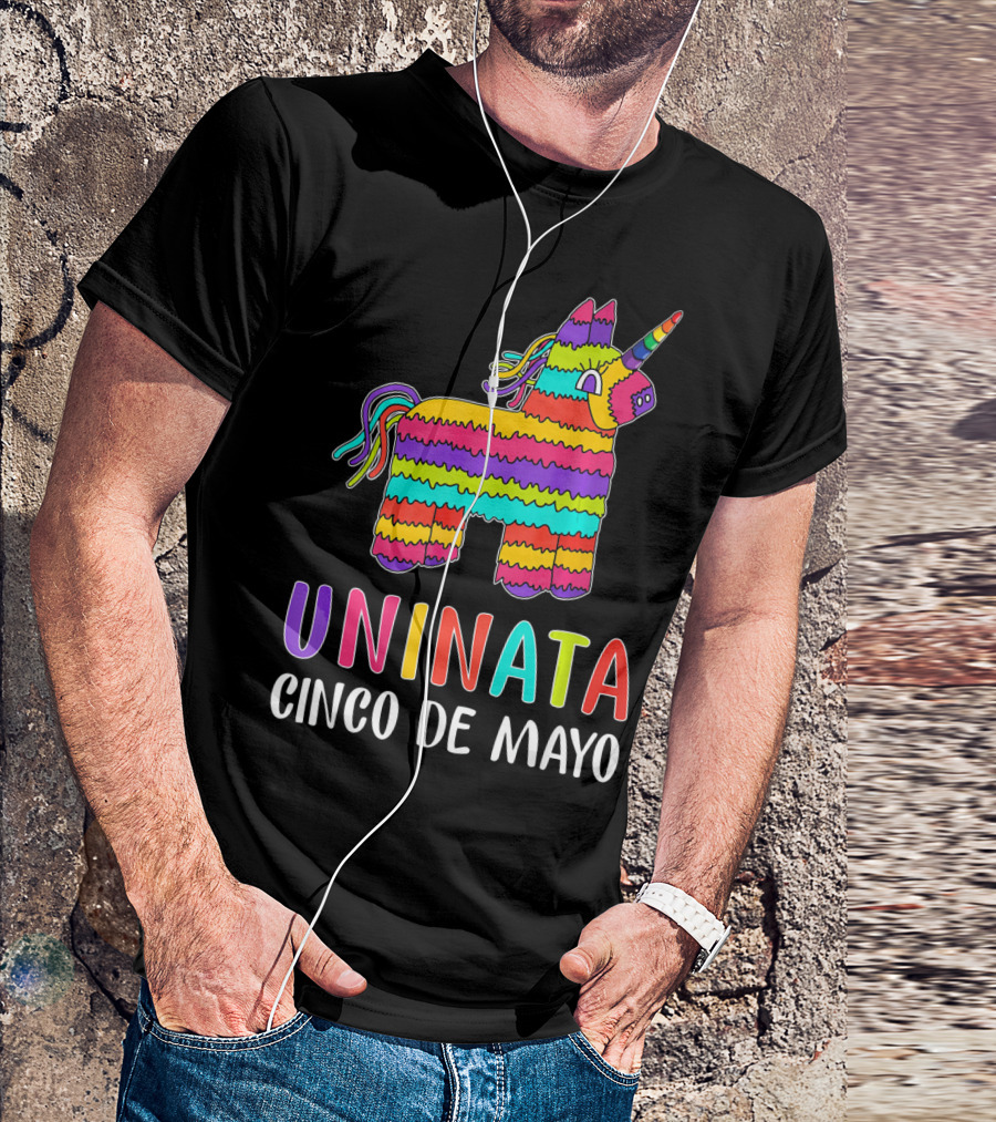 Unicorn Pinata Rainbow Uninata Cinco De Mayo T-Shirt