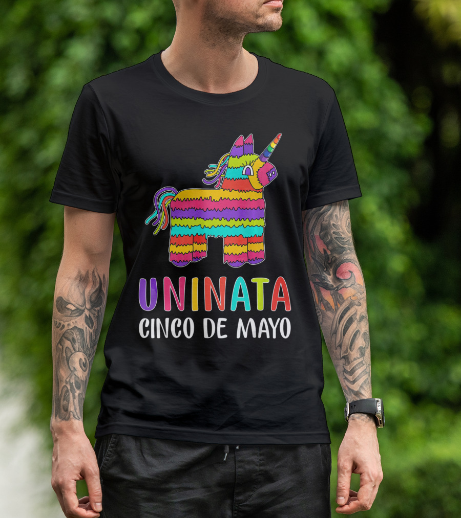 Unicorn Pinata Rainbow Uninata Cinco De Mayo T-Shirt