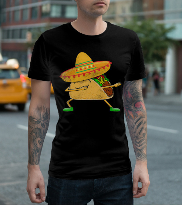 Mexican Sombrero Dabbing Taco T-Shirt